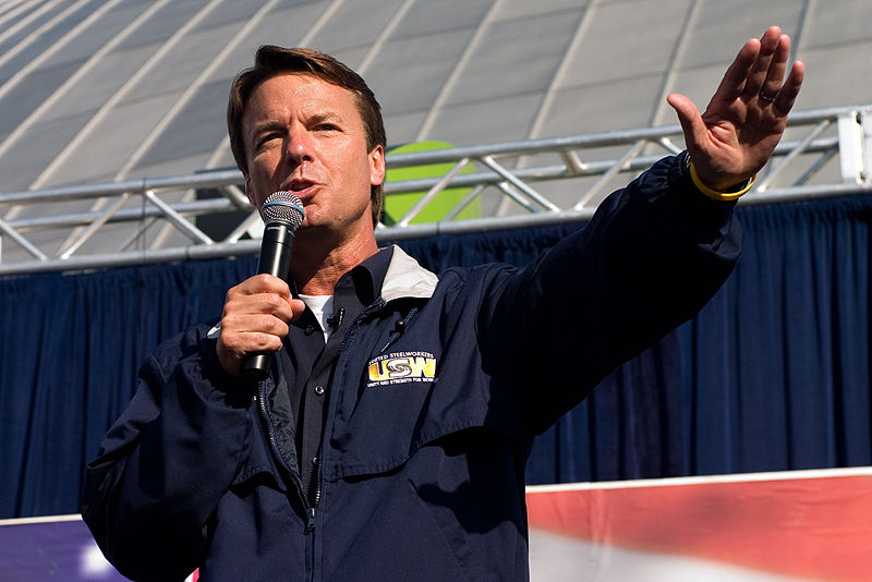 Presidential candidate John Edwards, 3. September 2007 in Pittsburgh, PA..  September 03, 2007 at 11:23.  Authors: Joey Gannon from Pittsburgh, PA .  This file is licensed under Creative Commons Attribution ShareAlike 2.0 License (cc-by-sa-2.0). In short: you are free to share and make derivative works of the file under the conditions that you appropriately attribute it, and that you distribute it under this or a similar cc-by-sa license.